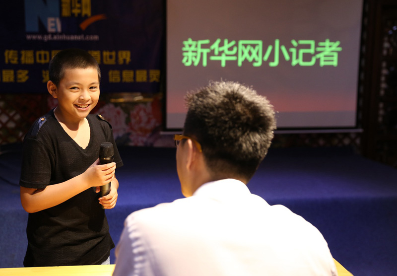 新华网广东小记者面试现场