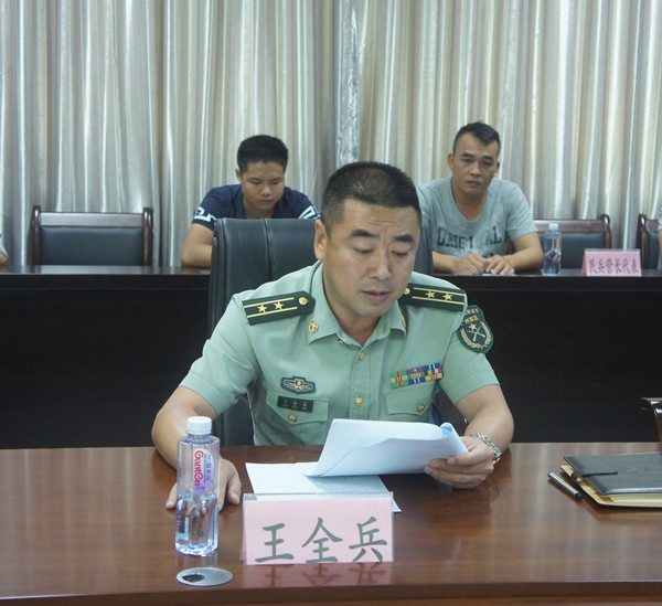湛江军分区副司令员朱文彬,徐闻县委常委,县徵兵办领导小组副组