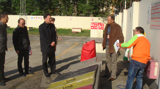 天河区区委组织部长龚伟河带队开展安全生产督