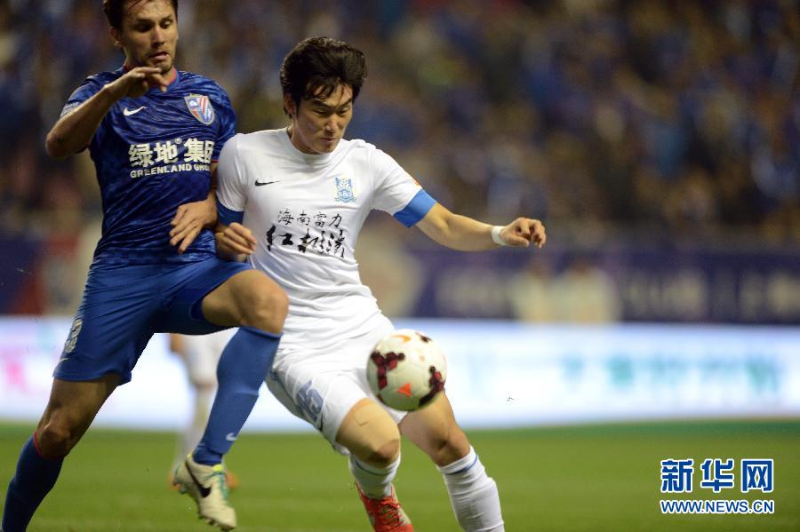 中超:上海绿地申花战平广州富力_图片频道_新