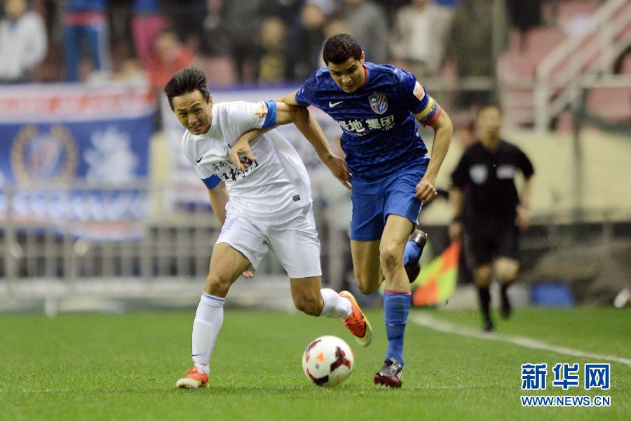 中超:上海绿地申花战平广州富力