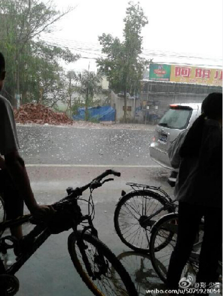 潮州、汕头下冰雹 多年罕见