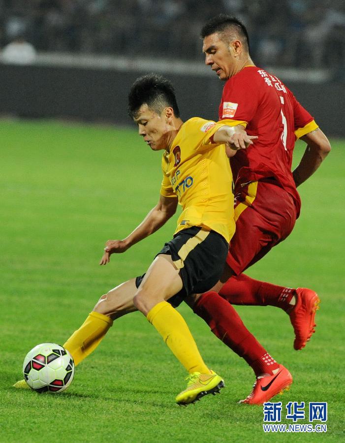 中超:长春亚泰不敌广州恒大