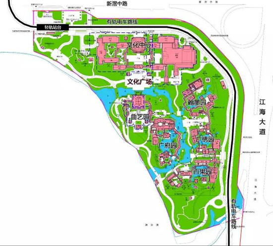 广州市文化馆将设有轨电车站点 六大功能区抢