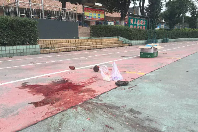 黄埔育才小学一年级女生被校车压死