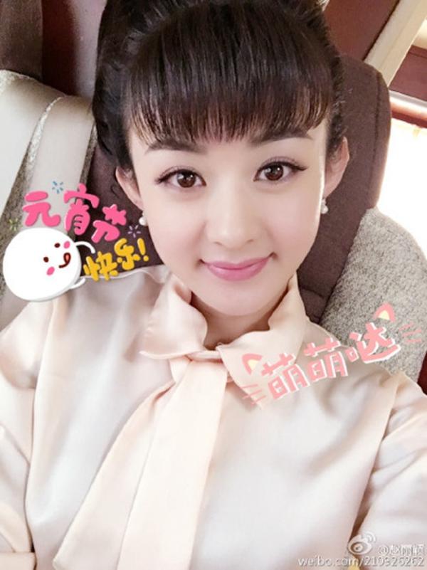赵丽颖齐刘海美照