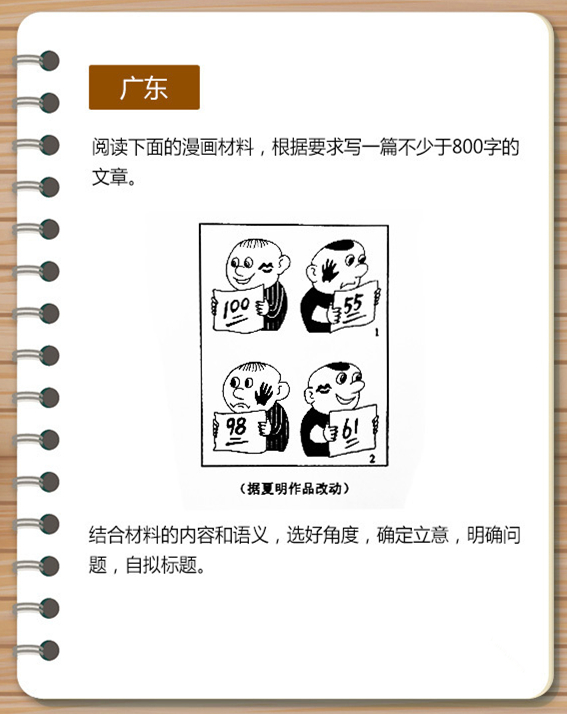 广东高考作文小漫画一出,段子手们连表情图都