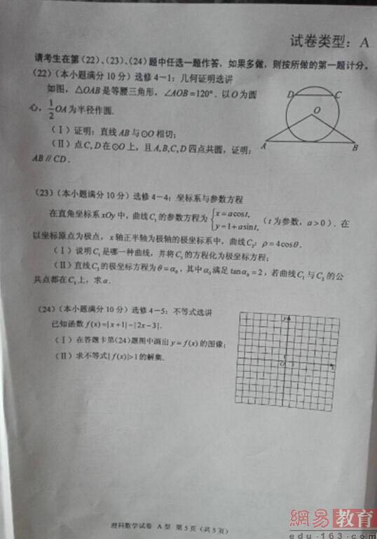 2016广东高考数学试卷曝光 看看你能考多少分
