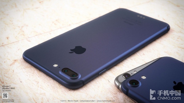 iPhone 7深蓝渲染图:新配色颜值提升