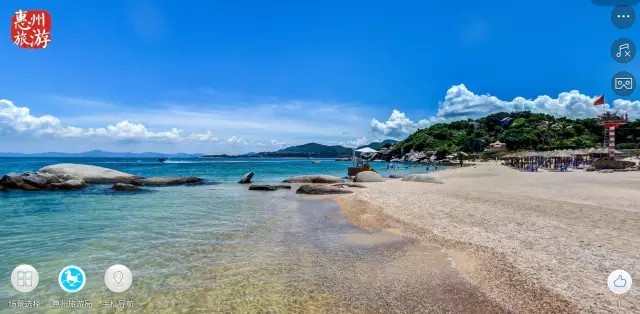 不一样的美景:720度全景看惠州黄金海岸 - 新华网广东频道