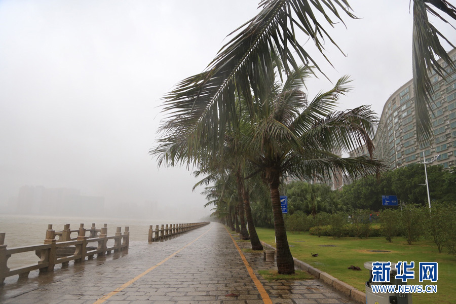 珠海现强风雨 降水量达105.6毫米 直击台风中的