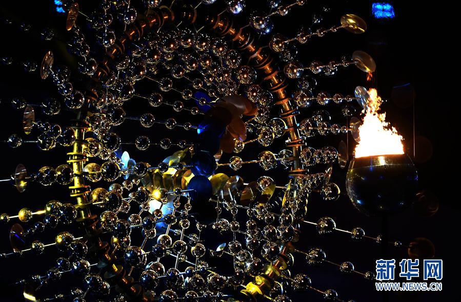 里约奥运会开幕式 主火炬被点燃