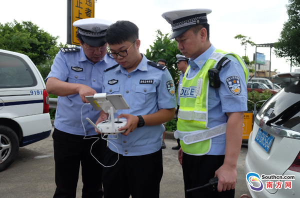 汕头首启无人机实时监控路桥交通环境