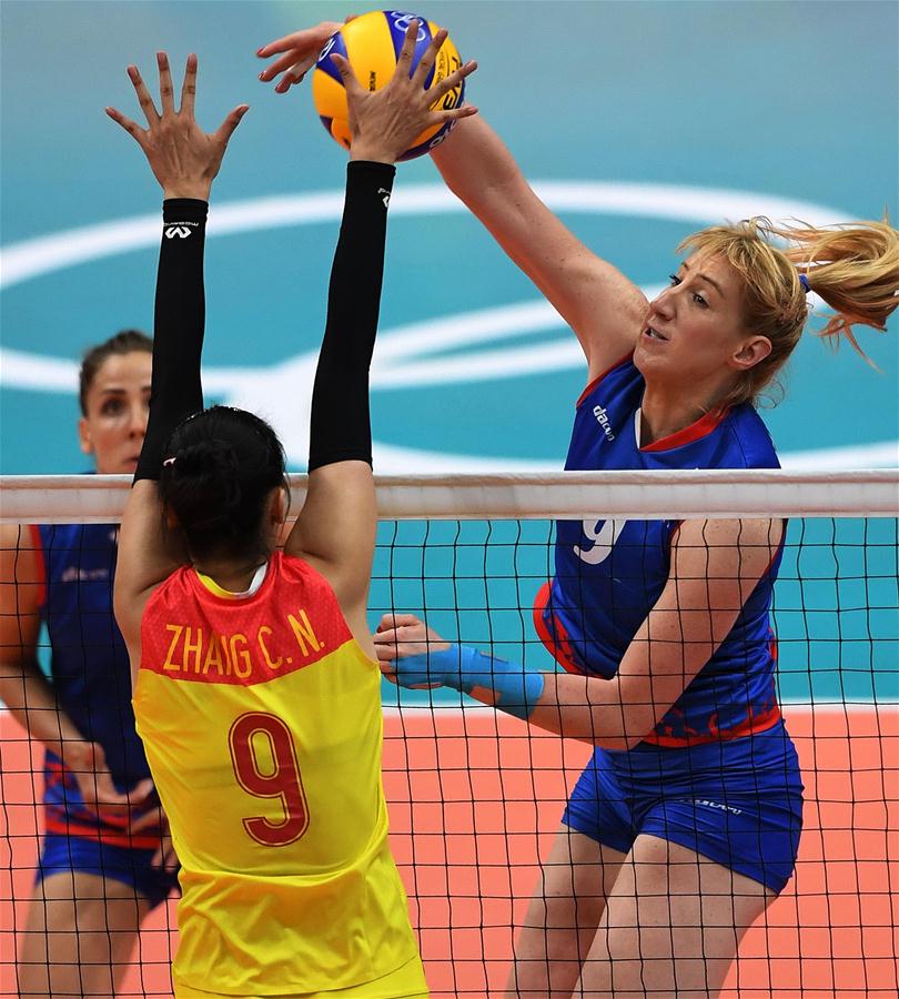 中国女排决赛再战阵塞尔维亚队