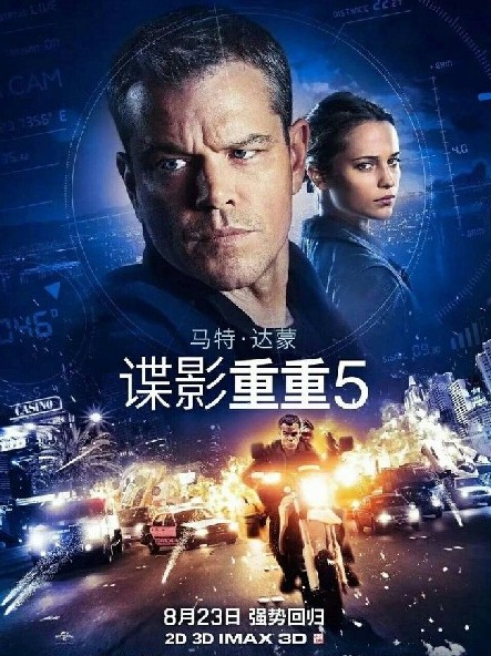 《谍影重重5》打响暑期档尾炮- 新华网