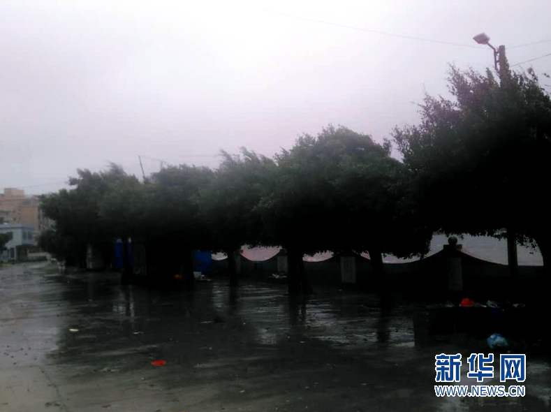 直击:台风海马在广东海丰县鲘门镇沿海地区登