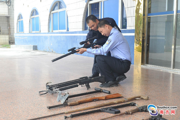 茂名化州市一男子为看护鱼塘 网上购枪被抓