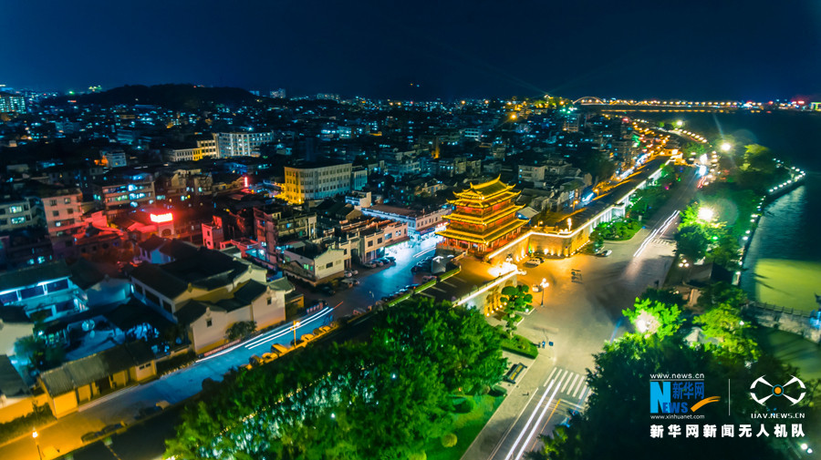 新华网航拍:东楼观韩江一水接天来