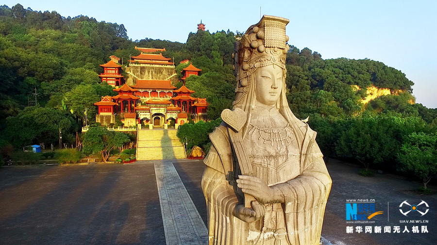 航拍南沙天后宫 感受神秘的妈祖文化