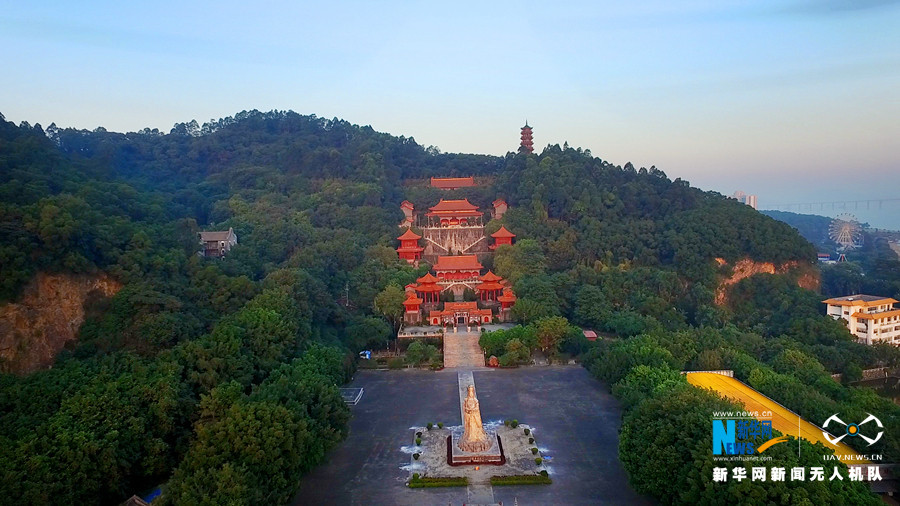 航拍南沙天后宫 感受神秘的妈祖文化