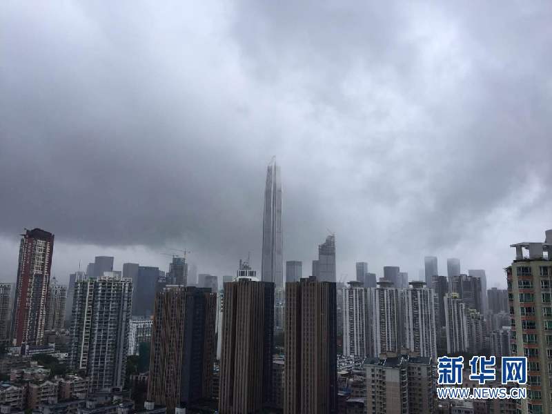 台风 苗柏 袭击深圳 视频实拍 惊心动魄 - 新华网