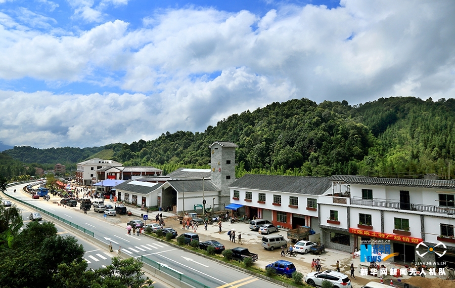 航拍美丽乡村莲麻 每一帧都是明信片