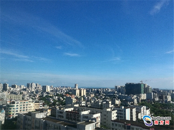 台风 卡努 过后,湛江徐闻蓝天白云重现