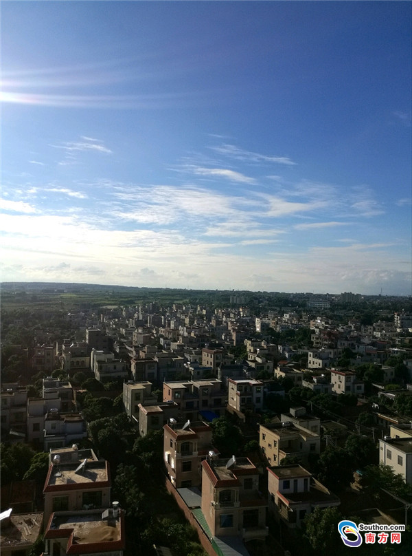 台风 卡努 过后,湛江徐闻蓝天白云重现