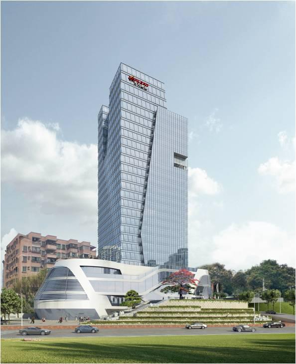 万力中心奠基 广州工业大道迎来新地标
