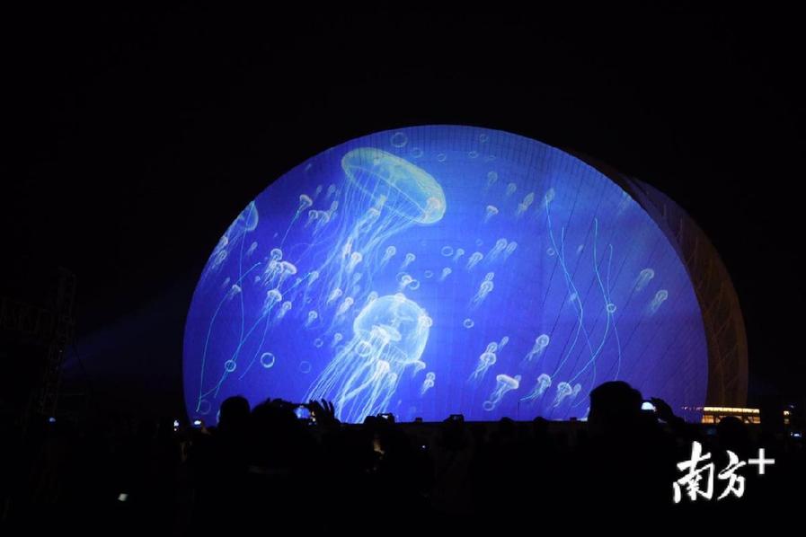 这么美的珠海日月贝你见过吗?震撼灯光秀上