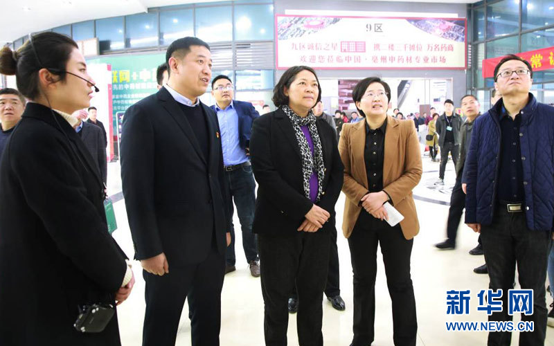 安徽省委常委、省委组织部部长严植婵考察康美(亳州)中药城点赞非公企业党建工作- 新华网