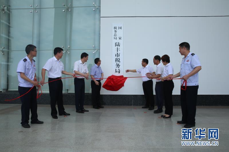 广东汕尾县乡两级新税务机构统一挂牌