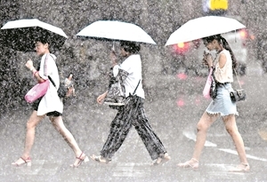 广州天气预报:8月末雨雨雨不停歇