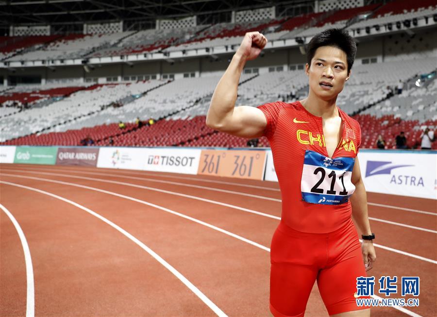 苏炳添夺亚运会男子百米冠军 这块金牌让我扬