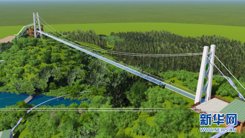 5D特效玻璃桥国庆起亮相佛山盈香生态园