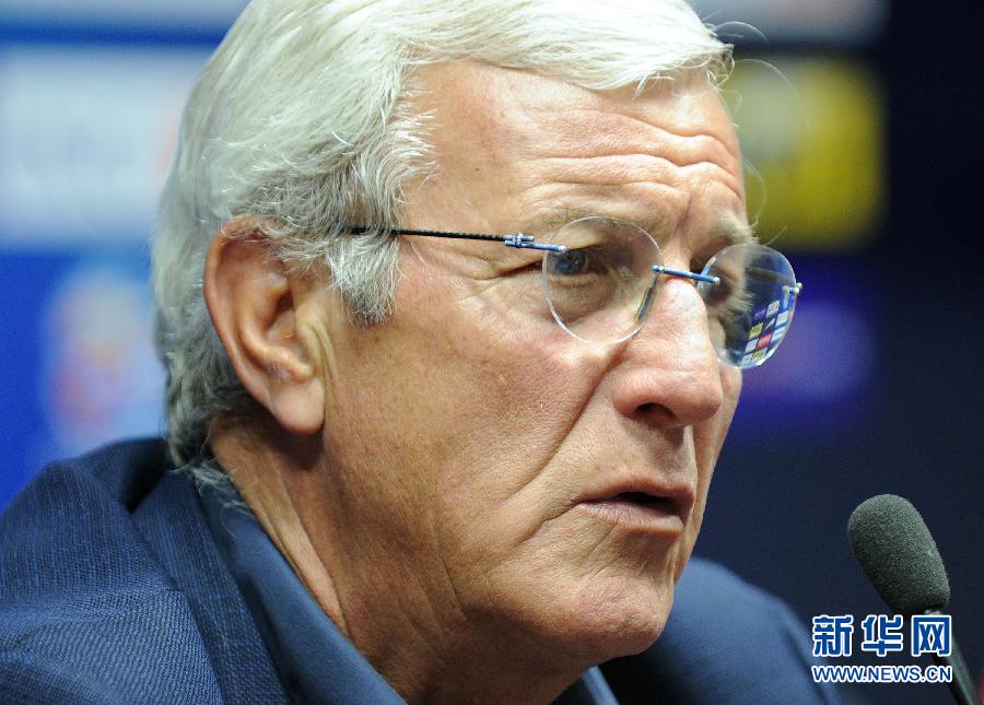 亚冠:里皮出席广州恒大赛前发布会