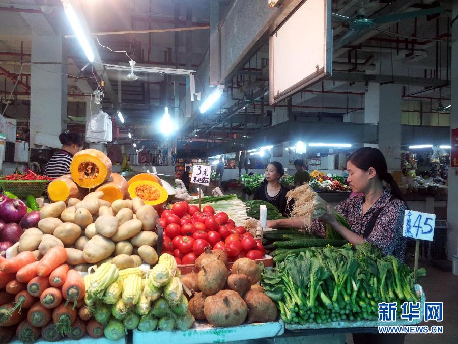 节日广州肉菜市场价格稳定