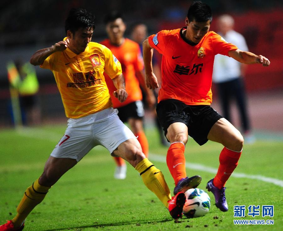 中超:广州恒大战胜武汉卓尔
