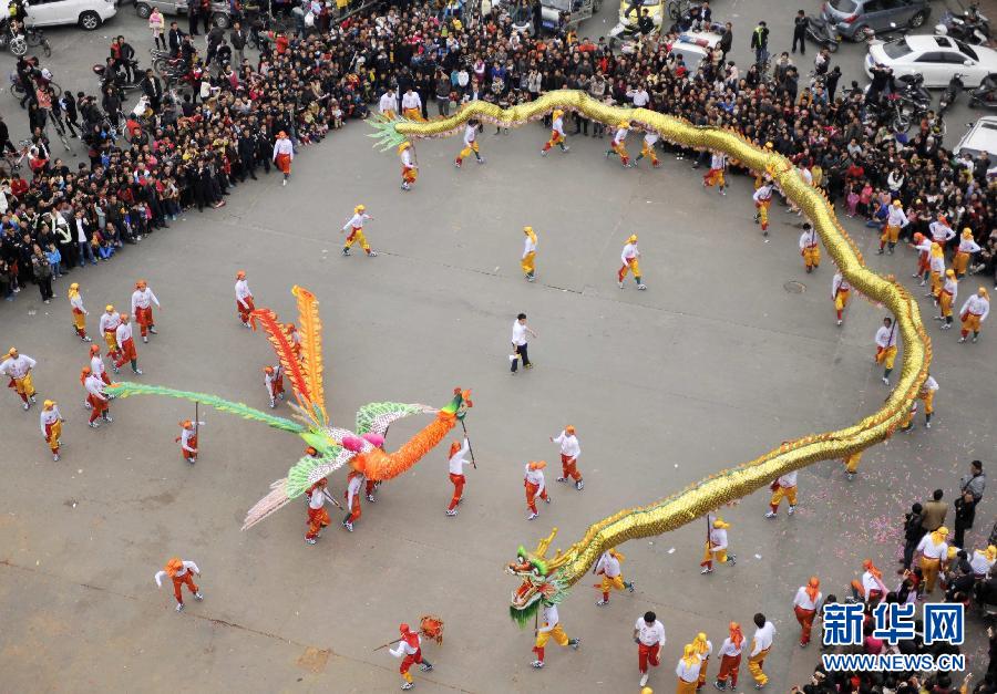 广东澄海举行动物舞蹈贺春巡游